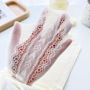 Lolita White Stockings 20D Semi Sheer Lace Jacquard Pantyhose For Women Spring Autumn Wear - Product Image 4