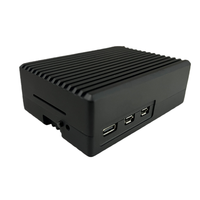 Boîtier de protection intégral en alliage d'aluminium pour Raspberry Pi 5 avec ventilateur de refroidissement PWM intégré pour Rpi5