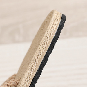 Pas cher en gros Chanclas mode en vente Jepit plat décontracté été plage femmes 2025 pur chanvre corde string sandales - Product Image 5