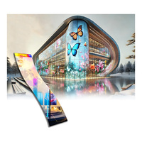 Écran d'affichage LED transparent holographique P3.91 avec une luminosité de 4500, garantie d'un an pour les applications visuelles commerciales en intérieur