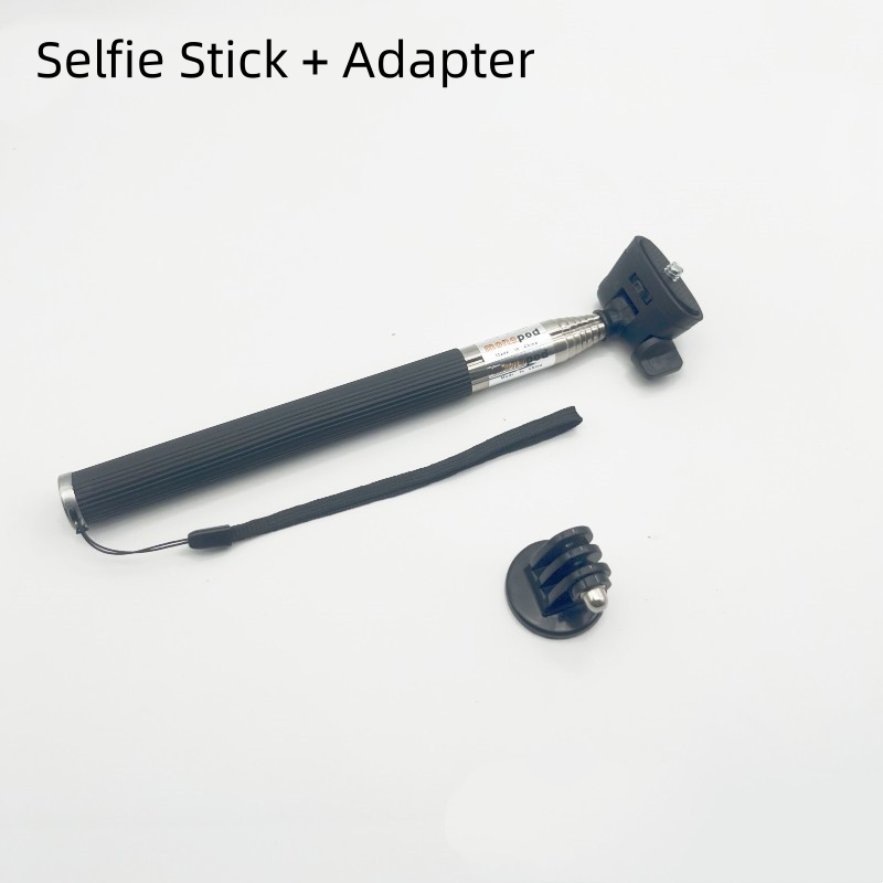 Perche à selfie + adaptateur (noir)