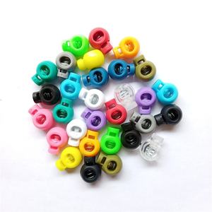 Wholesale Single-Hole Cat's Eye Rope Buckle Snap Large Bead Plastic <b>Elastic</b> Adjustment Buckle Colorful Plastic Plating Technique - Product Image 3