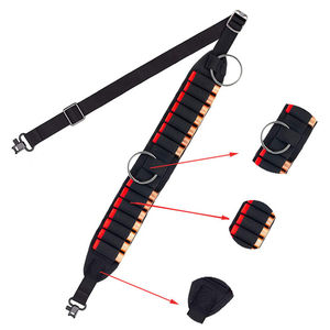 편안한 건 슬링 스트랩이있는 2 포인트 네오프렌 사냥 탄약 쉘 홀더 총알 카트리지 홀스터 스트랩 건 카트리지 벨트 - Product Image 2
