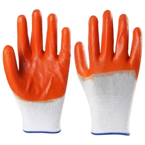 Wholesale Pvc Anti-Slip Wear-Resistant Work Impregnated Rubber Waterproof Labor Protection Gloves