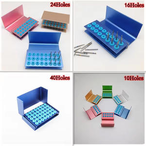 10 16 24 40 fori porta blocchetto dentaria scatola di disinfezione autoclavabile sterilizzatore FG/RA/CA Burs odontoiatria materiali di laboratorio - Product Image 3
