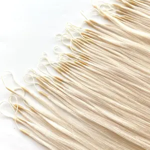 2024 New Arrival 100% Human Hair Cotton Lined Double 8D Micro Loop I Tip Hair Extension