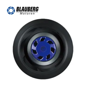 Blauberg יעילות גבוהה נמוך רעש יצרן 133mm פלסטיק ec אחורה מעוקל צנטריפוגלי אוהדי לאוורור