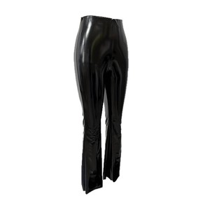 <span class=keywords><strong>Pantaloni</strong></span> <span class=keywords><strong>Neri</strong></span> Casual a Vita Alta Eleganti e Sexy da <span class=keywords><strong>Donna</strong></span> in <span class=keywords><strong>Pelle</strong></span> PU Effetto Specchio per Commercio Estero Transfrontaliero - Product Image 5