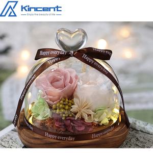 Dos Rosas Eternas en Cúpula de Cristal, Flor Preservada, Rosas Eternas, Caja de Regalo <span class=keywords><strong>para</strong></span> <span class=keywords><strong>el</strong></span> Día de San Valentín y Navidad con Luz - Product Image 4