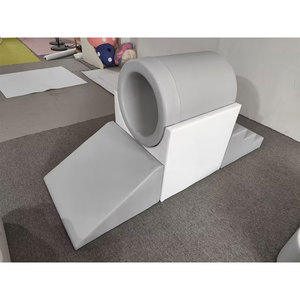 Parc de jeux intérieur en plastique avec tunnel, toboggan, pont et voiture pour enfants, zone de jeux à domicile, aire de jeux intérieure TG1406 100-500kg - Product Image 3