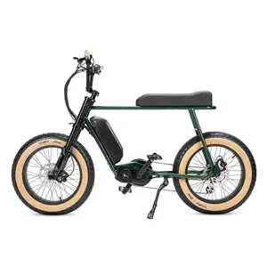 2024 Mario Vintage 20-Inch Fat Tire Electric City Bike Powered By 36v 250w Mid Motor