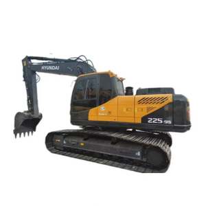 Excavadora de cadenas Hyundai 225-9s 22t con motor Isuzu y rodamientos, alta potencia de excavación, pocas horas de trabajo, en venta - Product Image 1
