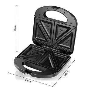 RAF Sandwich & Waffle & Donut Cake Maker <span class=keywords><strong>Sandwichera</strong></span> 750W Calefacción de doble cara Máquina automática para hacer desayuno antiadherente - Product Image 4