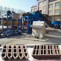 Fabriqué en chine QTJ4-25 machine à briques à emboîtement automatique pressage btc brique eco maquinas ciment sable bloc de béton