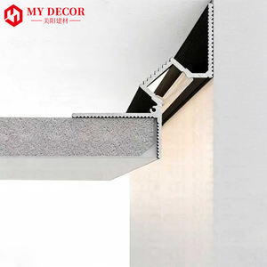 Profil de plafond en aluminium à prix d'usine, profil de <span class=keywords><strong>canal</strong></span> dissimulé, profil de plafond en plâtre, profil LED pour décoration intérieure - Product Image 1