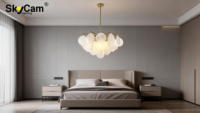 Lustre SkyCam de style moderne E27 E26, lampe de décoration, éclairage de plafond intérieur