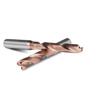 3XD Solid Carbide Step Drills Jobber Length Carbide Drill Tools D4-D12mm Inner Coolant Drill Bit For Stainless Steel