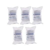 Bandage élastique en coton PBT certifié CE Classe I, respirant, conforme aux normes médicales, pour trousse de premiers secours, tailles 5-20cm*4.5m