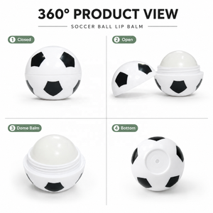 Bálsamo Labial Personalizado con Forma de Balón de Fútbol de Marca Privada para Eventos Deportivos, Regalo Promocional OEM - Product Image 3