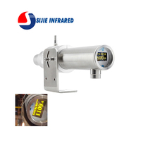 Sijie STRONG-SR-7026 Görsel Hedefleme Kızılötesi Pirometre 700-2600C Paslanmaz Çelik IP65 Yüksek Sıcaklık için OLED Ekran