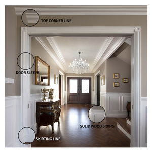 Étanche Pin Doigt Couture Bois Ligne Décoration Fond En Bois Laqué Fond Mur En Bois Massif Décoratif En Plastique Pièces - Product Image 3