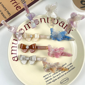 Nuovo stile all'ingrosso della fabbrica temperamento dolce doppio strato 3D fiocco acetato fermaglio per capelli - Product Image 2