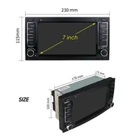 Autoradio 2Din 7 pouces pour Volkswagen Transporter T5 Multivan 2004-2011, CarPlay, Android Auto, écran tactile, GPS, unité principale