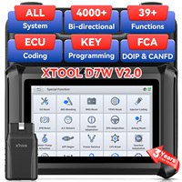 Herramienta Programadora de Llaves de Coche XTOOL D7W para la UE, Escáner de Diagnóstico para Todas las Llaves Perdidas, Herramienta de Escaneo de Sistema Completo OBD2 con Inmovilizador IMMO