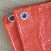 Bâche en PE orange double face, imperméable, en plastique vierge, pour la construction, les camions, les entrepôts et l'agriculture.