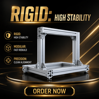 Profilé en aluminium 6063-T5 à rainures en T 4040, extrusion industrielle, anodisé argenté, haute rigidité structurelle, structure modulaire pour