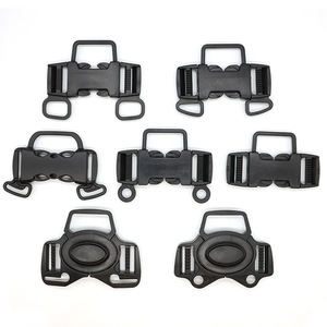 Boucle de sécurité pour poussette A060A130, accessoire de ceinture de sécurité à cinq points en plastique noir pour poussette et chaise à bascule électrique - Product Image 4