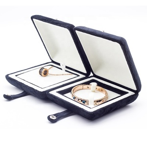 ใหม่ปุ่มกำมะหยี่หรูหรากล่องแหวนต่างหูกล่องเครื่องประดับสร้อยคอกล่องเครื่องประดับบรรจุภัณฑ์ยอดนิยมขายส่ง - Product Image 2