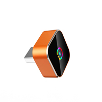 Adaptador Inalámbrico 2 en 1 para CarPlay y Android Auto GP03, Carcasa Metálica, Luz RGB, Conectividad Inteligente para Automóvil, Dongle BT 5.0/WiFi de Doble Banda, CE/FCC