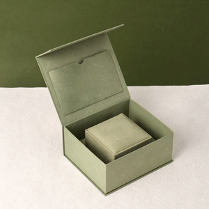Manufacturer Customized Magnetic Eco-friendly Cardboard Outer Flip Top <b>Box</b> Microfiber Inner <b>Ring</b> <b>Box</b> Premium Jewelry Storage <b>Box</b> - Product Image 2