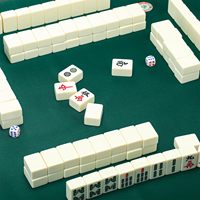 30 x 30 Zoll Mahjong-Tischmatte Blaue Gummi-Spielmatte für Paigow Poker Mahjong-Spielunterlage