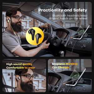 Sạc không dây sạc xe hơi sạc <span class=keywords><strong>Cradle</strong></span> từ đứng tai nghe bluetooth 3 trong 1 - Product Image 3