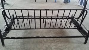 Canapé lit superposé mobilier de maison meuble de chambre fer moderne cadre de lit en métal blanc C forme métal complet 18 en <span class=keywords><strong>3</strong></span> <span class=keywords><strong>places</strong></span> lit en métal - Product Image 5