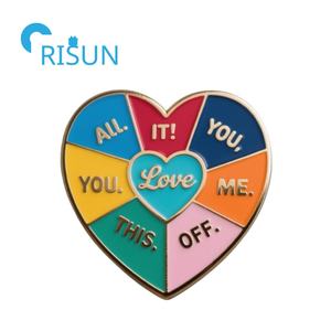 Nuevo producto, opción giratoria, selección, dificultad, broche de Margarita, esmalte personalizado, dónde ir, quién soy, Pin de insignia giratorio interesante - Product Image 6