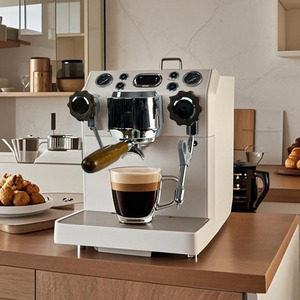 Machine à café intelligente programmable en acier inoxydable robuste pour barista, usage domestique et professionnel, semi-automatique - Product Image 6