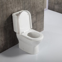 Afrique Cuvette de toilette ronde blanche en deux pièces à dégagement rapide Siège de toilette économique pas cher 2Pc