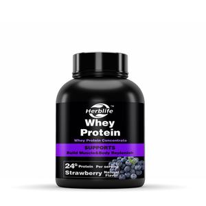 Proteína de Suero de Leche en Polvo (Sabor Arándano) Personalizada OEM/ODM, VENTA CALIENTE, para Adultos - Product Image 1