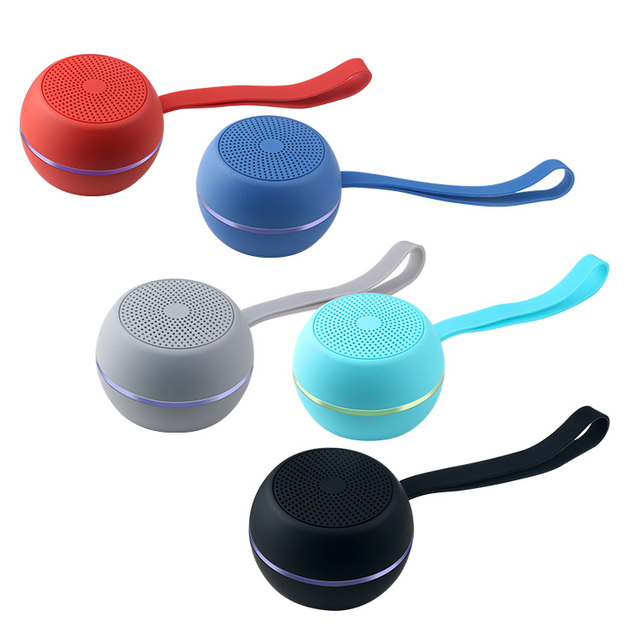 US Warehouse Radio Portable Colorful Mini Speaker Rope Portable Support Wireless 5.0 Bluetooth Speaker Wireless Local Stock