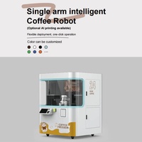 Robot de Café Comercial No Tripulado de un Solo Brazo con Sistema Inteligente de Impresión de Imágenes
