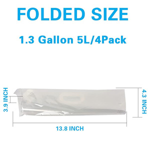 Bán Buôn Ngoài Trời Túi Nước Xách Tay Có Thể Gập Lại Tái Chế Mềm Túi Nước Cắm Trại Đi Bộ Đường Dài Xe Thể Thao Nhựa Lưu Trữ Túi Chất Lỏng - Product Image 3