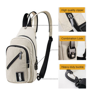 กระเป๋าสะพายข้างกันกลิ่นแบบมีซับในคาร์บอน ป้องกันกลิ่น กระเป๋าสะพายไหล่กันกลิ่นแบบสั่งทำ - Product Image 3