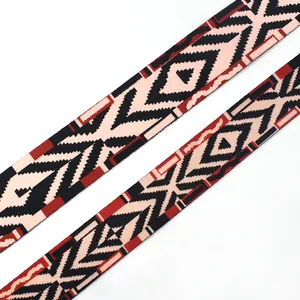 Deepeel RD033 3.8/5cm DIY Garment Decoration Sew Material Handbag Strap Ethnic Webbing Jacquard Printed Ribbon