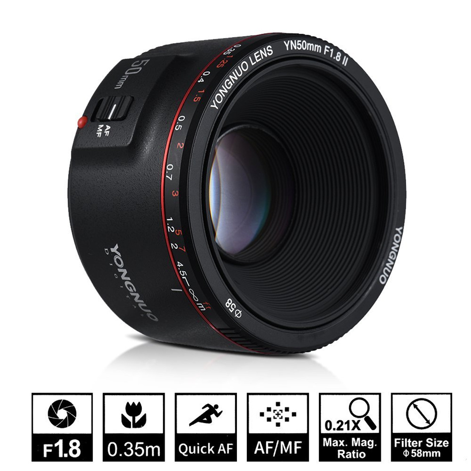 Canon EOS 650D DSLR Camera YN50mm YN35mm F2