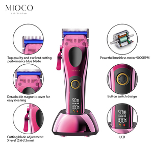 Bộ cắt tóc chuyên nghiệp M9688 sạc lại được, lưỡi DLC, lưỡi gốm xanh, động cơ BLDC, pin Li-ion, có thể tháo rời - Product Image 2