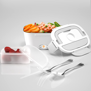 Fiambrera eléctrica portátil de acero inoxidable para uso doméstico y en coche, fiambrera eléctrica de calor automático, calentador de alimentos - Product Image 5