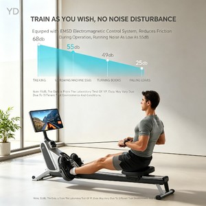 Nouvelle machine à ramer en aluminium aéronautique avec application YPOOFIT, système de contrôle <span class=keywords><strong>électromagnétique</strong></span>, machine à ramer intelligente - Product Image 5